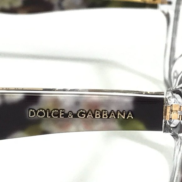 Dolce & Gabbana DG3202 2842 Eyeglasses Frames Black Green Pink Floral 47-15-130 - Picture 5 of 10
